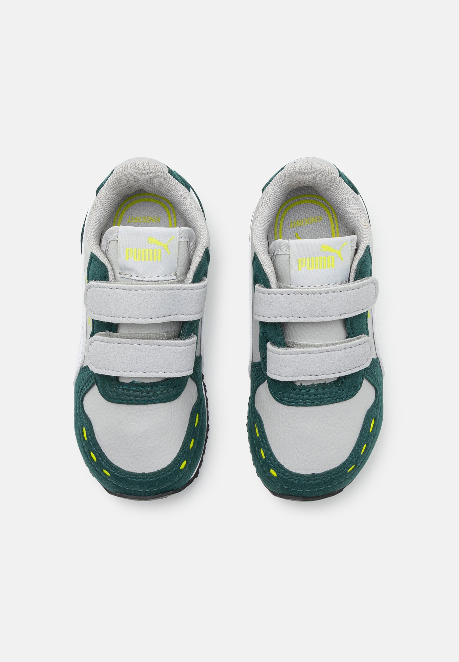 Puma CABANA RACER 20 UNISEX - Sneakers - coole lichtgrijze/witte/donkere mirte/limoengroene kleurstelling