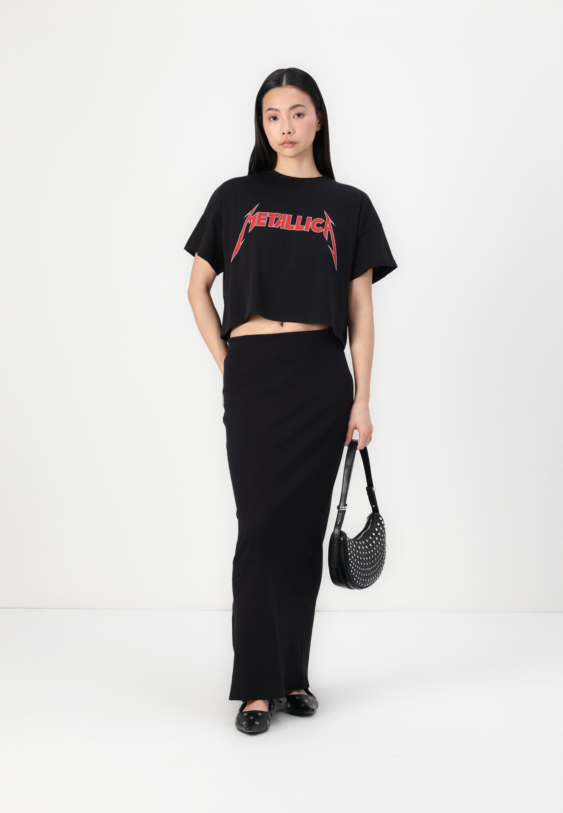 Noisy May NMMAYA ENKELLENGTE ROK - Maxi rok - zwart