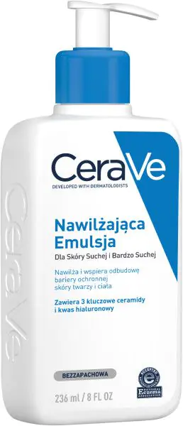 CeraVe Nawilżająca emulsja do skóry normalnej, suchej i bardzo suchej, 236 ml