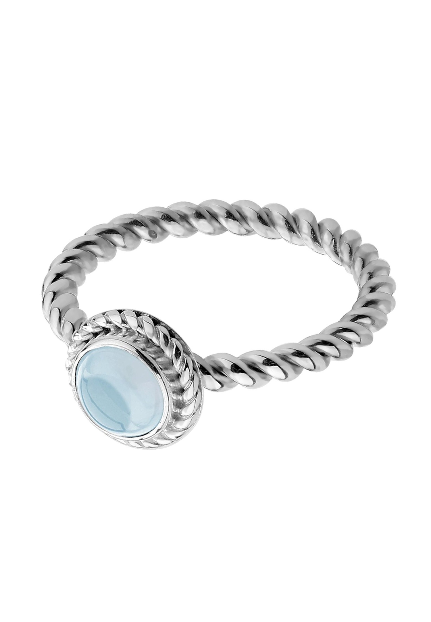 Nenalina FemmesTourné avec topaze bleue pierres précieuses en argent sterling 925