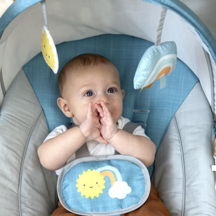 INGENUITY Sun Valley elektrische babywipper/schommelstoel, 2 speeltjes, verstelbare zitting - Babycadeau