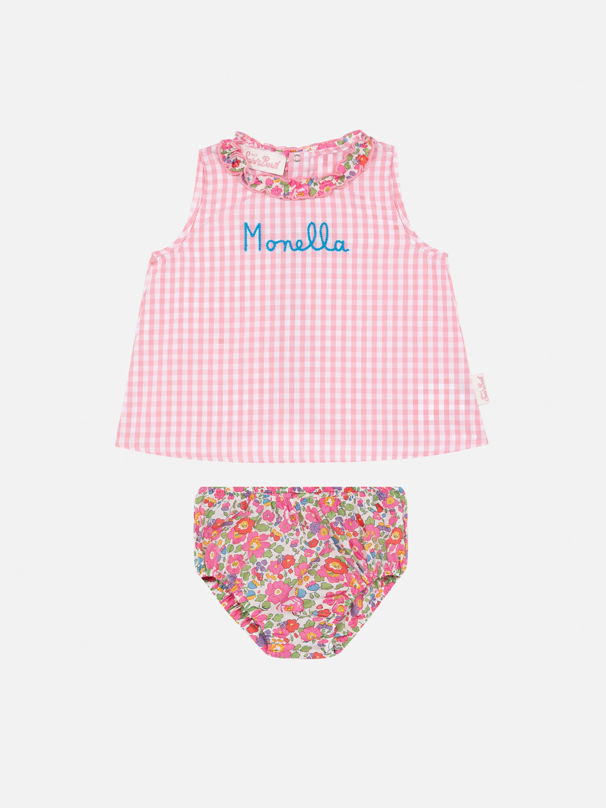 Abbie katoenen top en culotte met Besty-print | Gemaakt met Liberty-stof