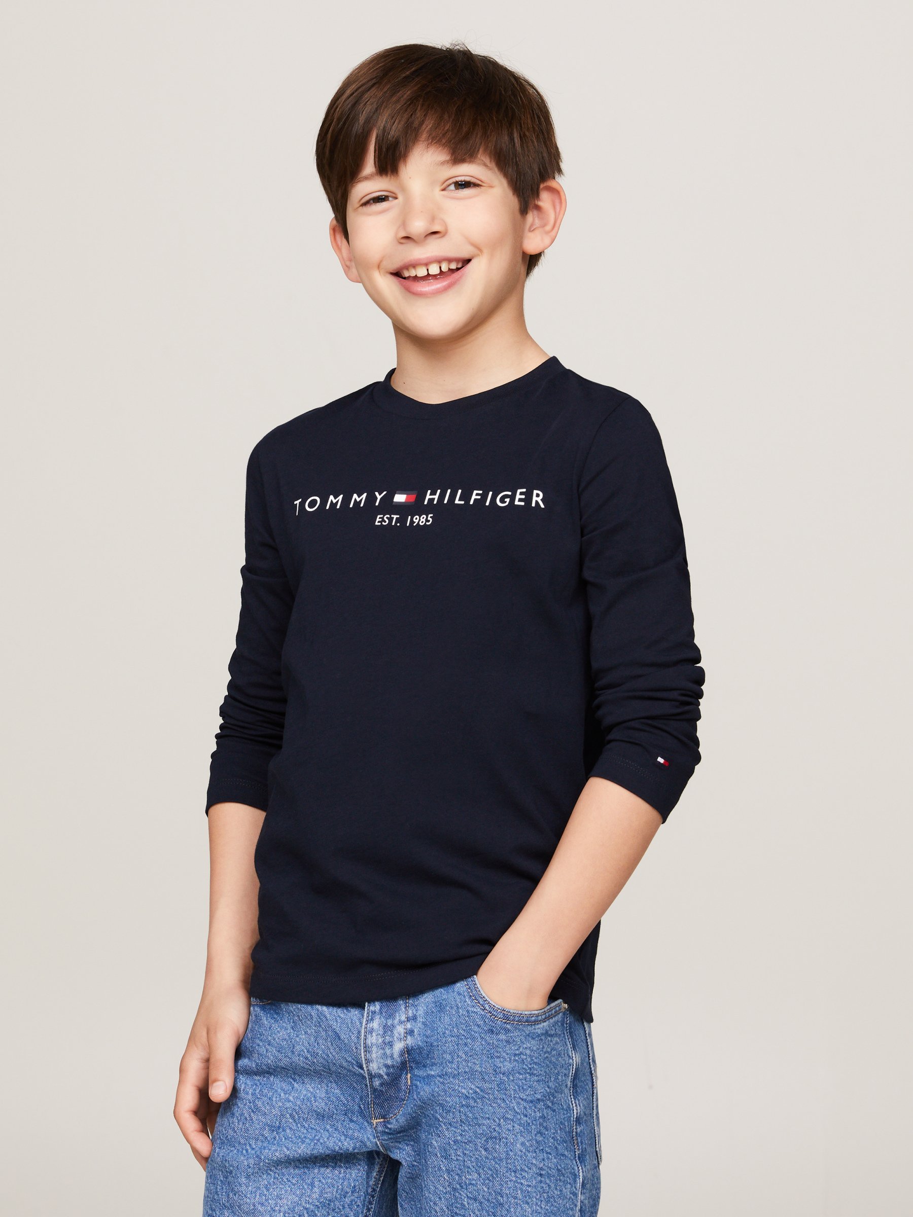 Tommy Hilfiger ESSENTIAL TEE UNISEX - Top met lange mouwen - woestijnhemel