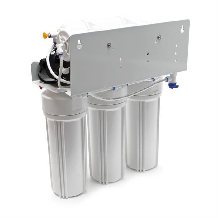 Naturewater 5-etapes osmose inverse 180l/jour pompe de surpression, manomètre