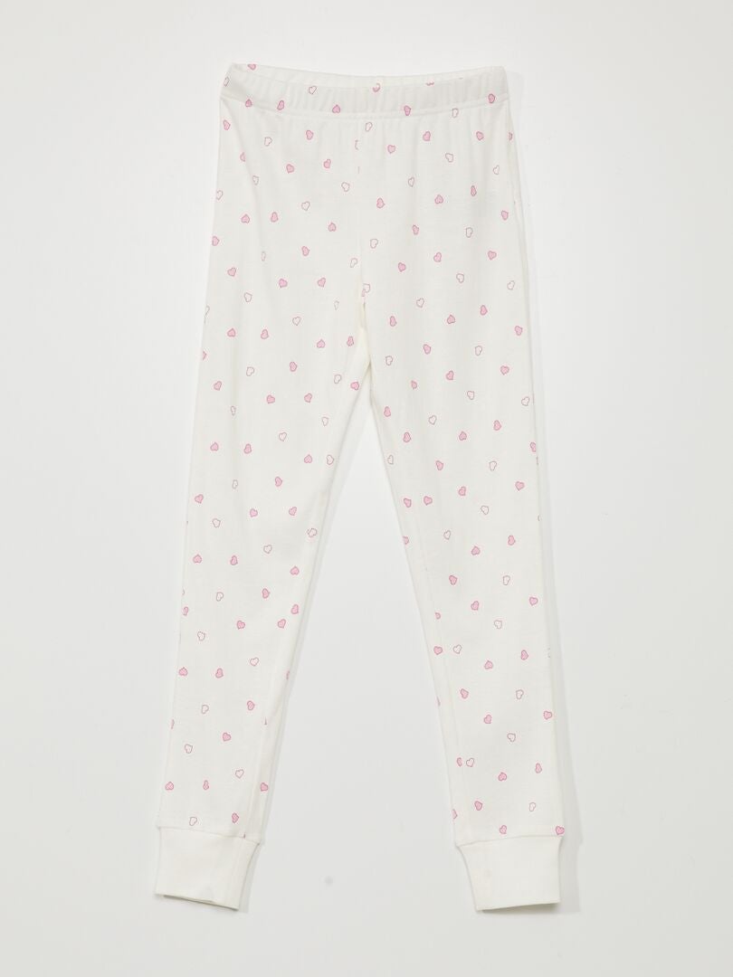 Pijama largo - estampado de fresas - 2 piezas - AZUL