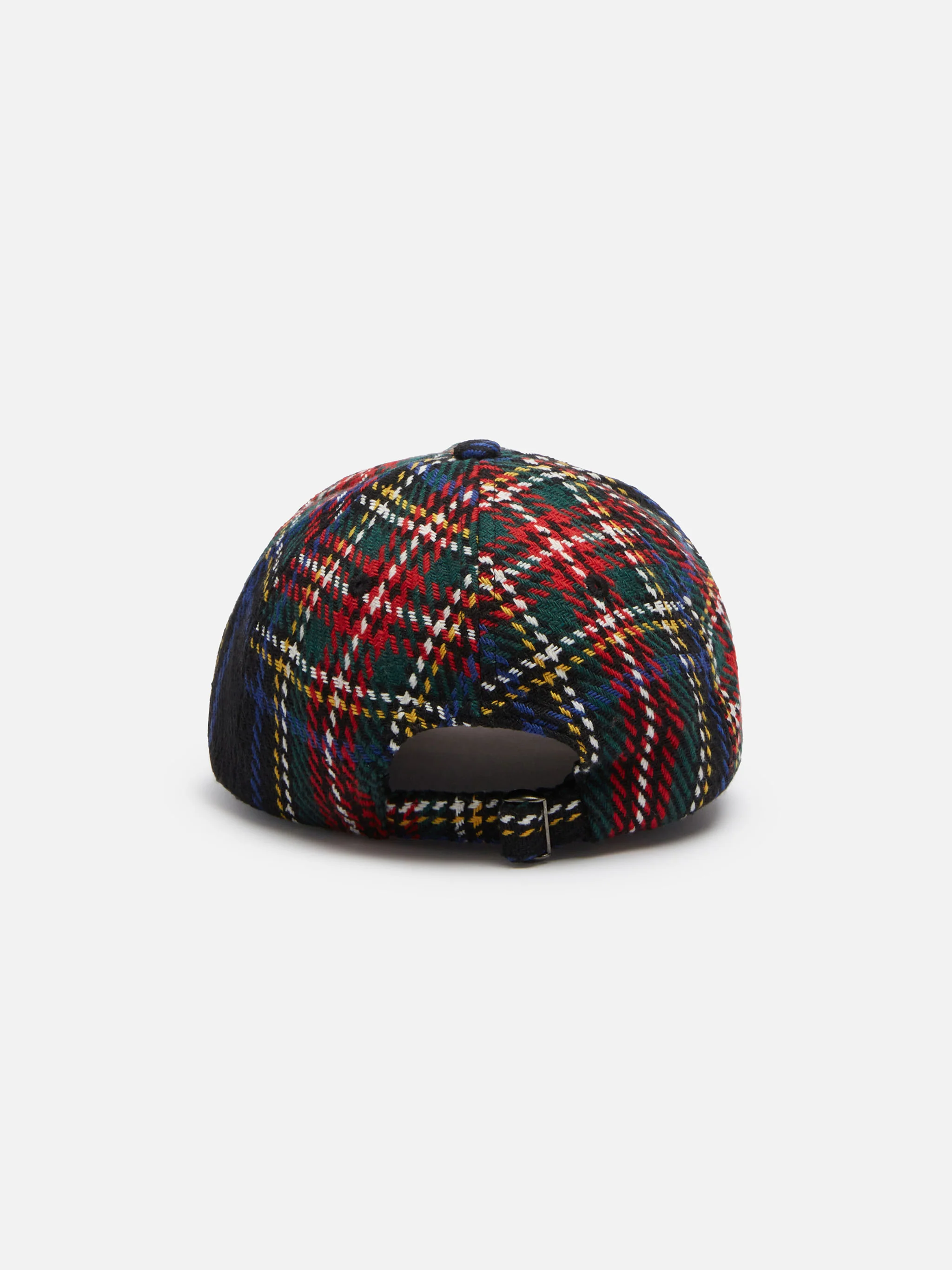 Basebollkeps med tartantryck och Sankt Barth-broderi