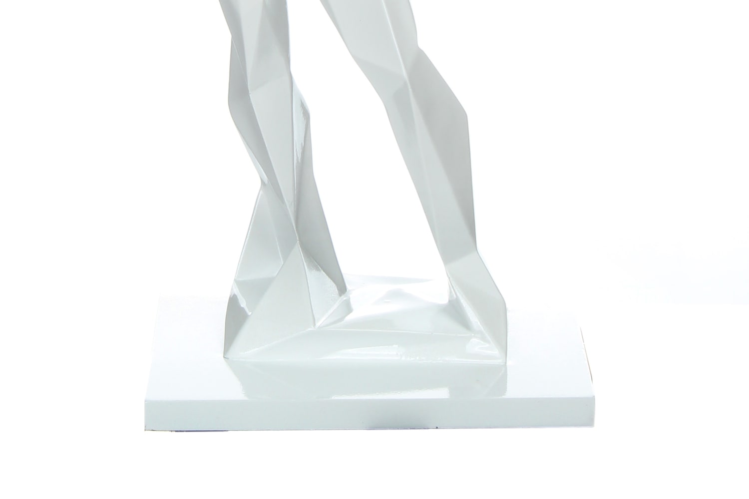 Escultura decorativa Gallazzo: Hombre de piel oscura - Blanco