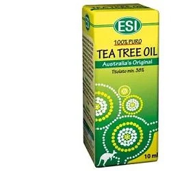 Aceite de árbol de té ESI Esi Tea Tree Remedy Oil, suplemento de aceite esencial puro de árbol de té, 10 ml. Efecto antibacteriano y antifúngico.