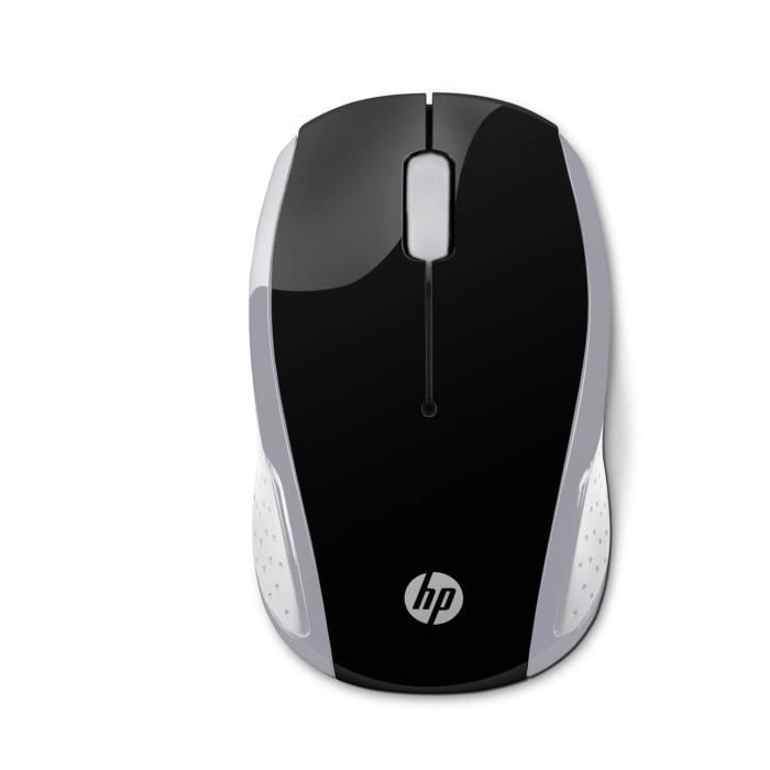 Mouse sem fio HP 200 - Prata brilhante