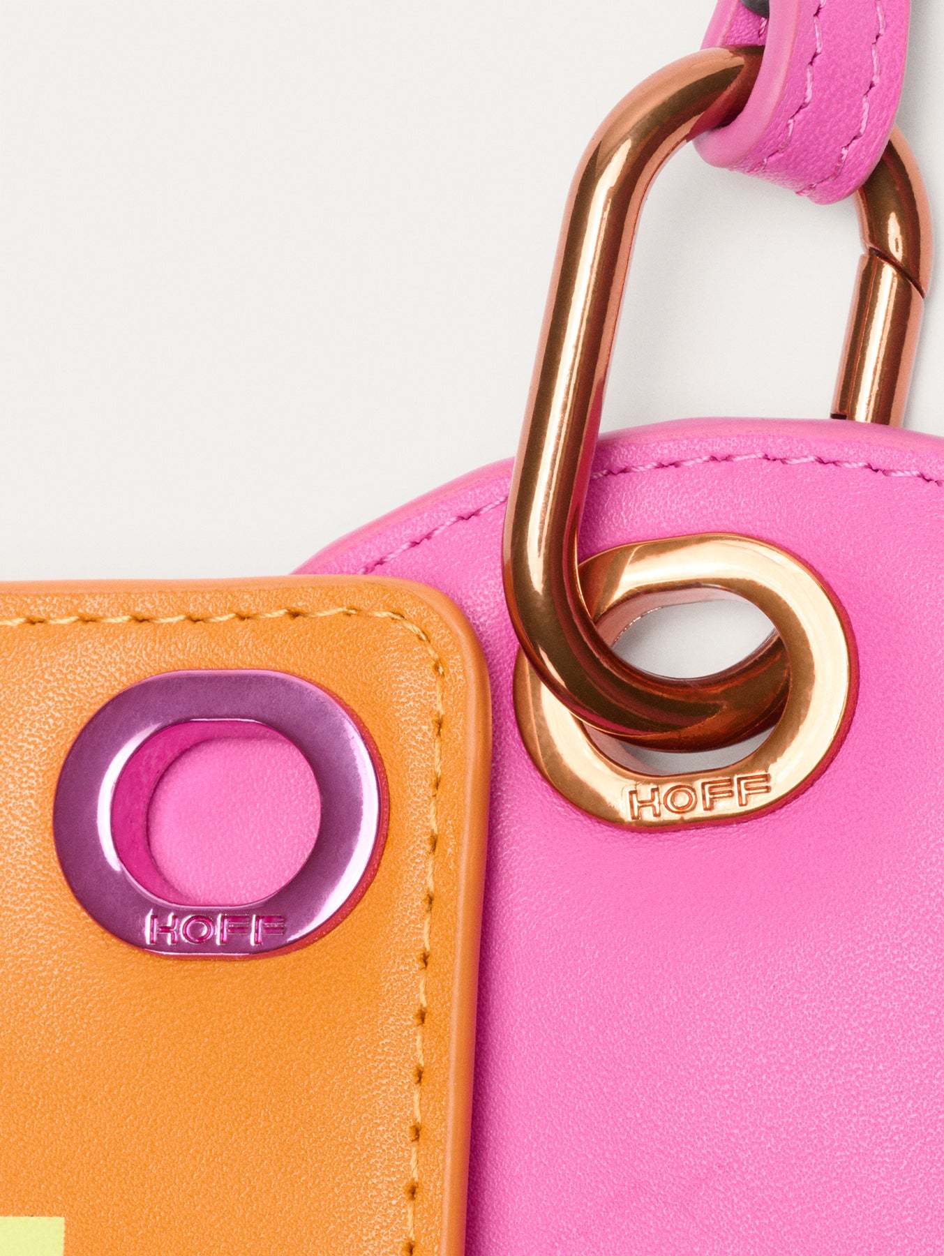 CARTERA MODULAR CON CORREA ROSA
