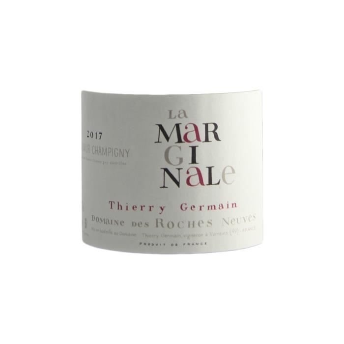 Saumur-Champigny La Marginale Rouge 2017 - Bio - Lot de 3x75cl - Domaine des Roches Neuves - Vin AOC Rouge du Val de Loire - Cépage