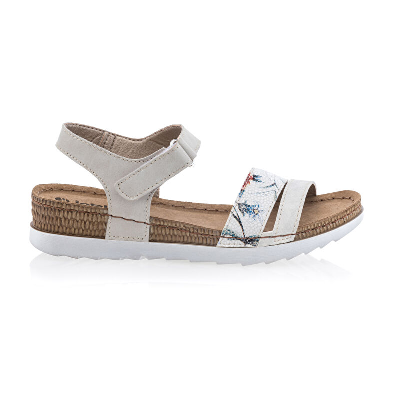 Sandalias beige para mujer / Zapatos de punta abierta