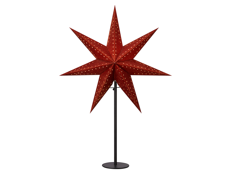 Gwiazda stołowa Embla 65 cm papierowa czerwona