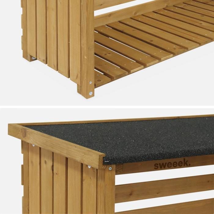 Riparo in legno di abete da 120 cm, legno di ciliegio