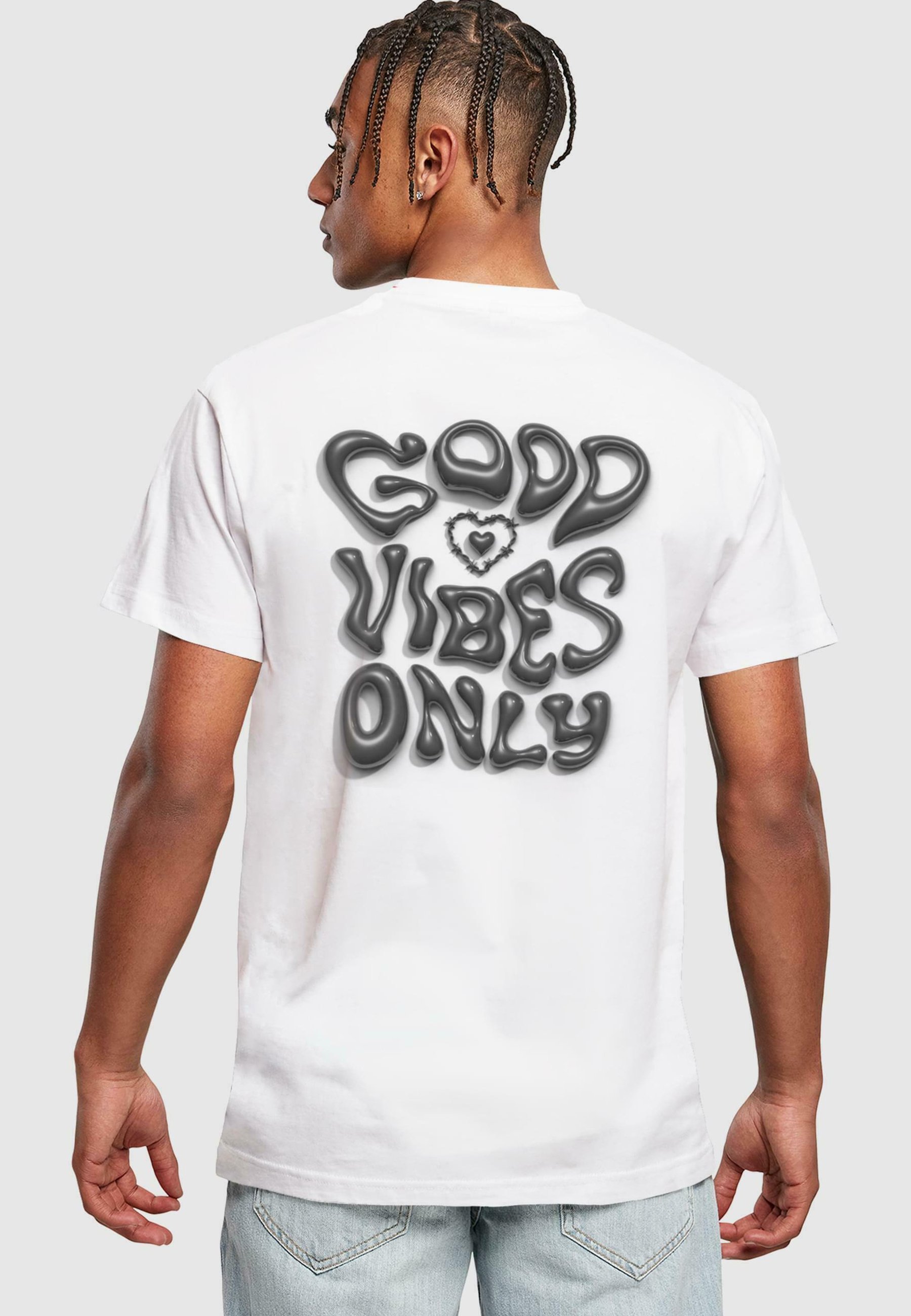 T-shirt Mister Tee Print - bianca