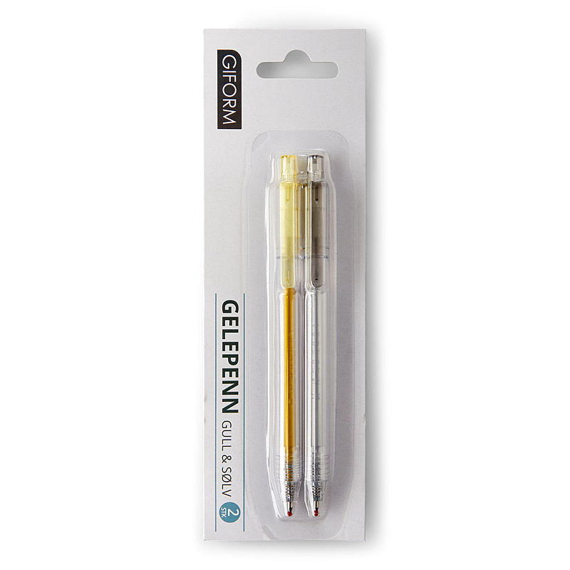 Giform Gelstift, 2 Stück, Gold & Silber