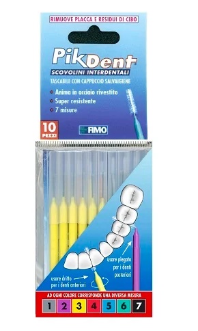 Cepillo interdental Pikdent 3 amarillo 0,6 mm 10 unidades