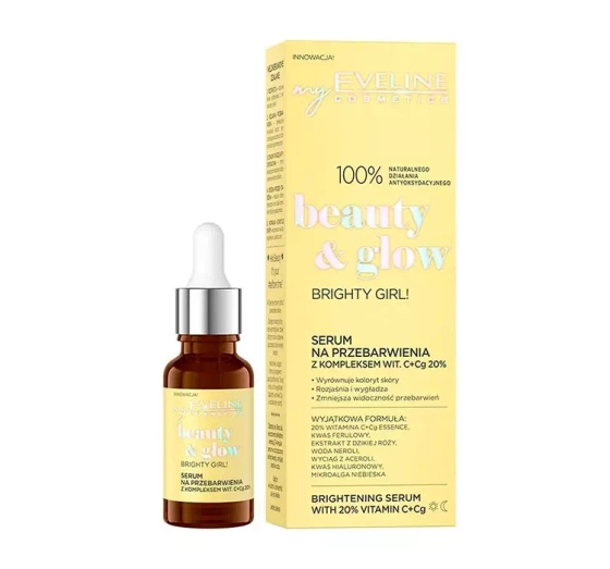 Eveline Cosmetics Beauty&Glow Brighty Girl! serum do twarzy na przebarwienia 18 ml