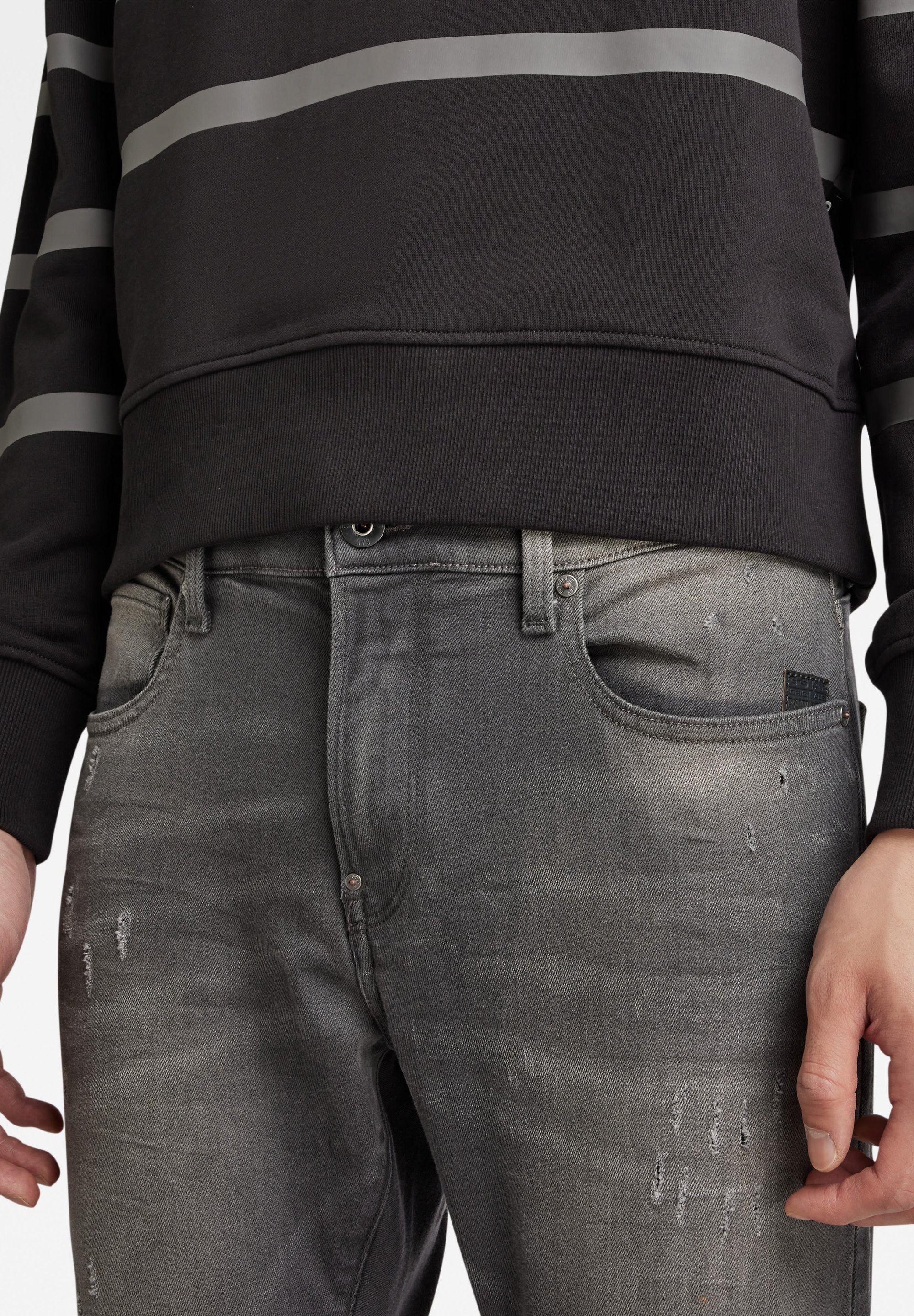 G-STAR REVEND SKINNY - Jeans Skinny Fit - grigio slander superstech