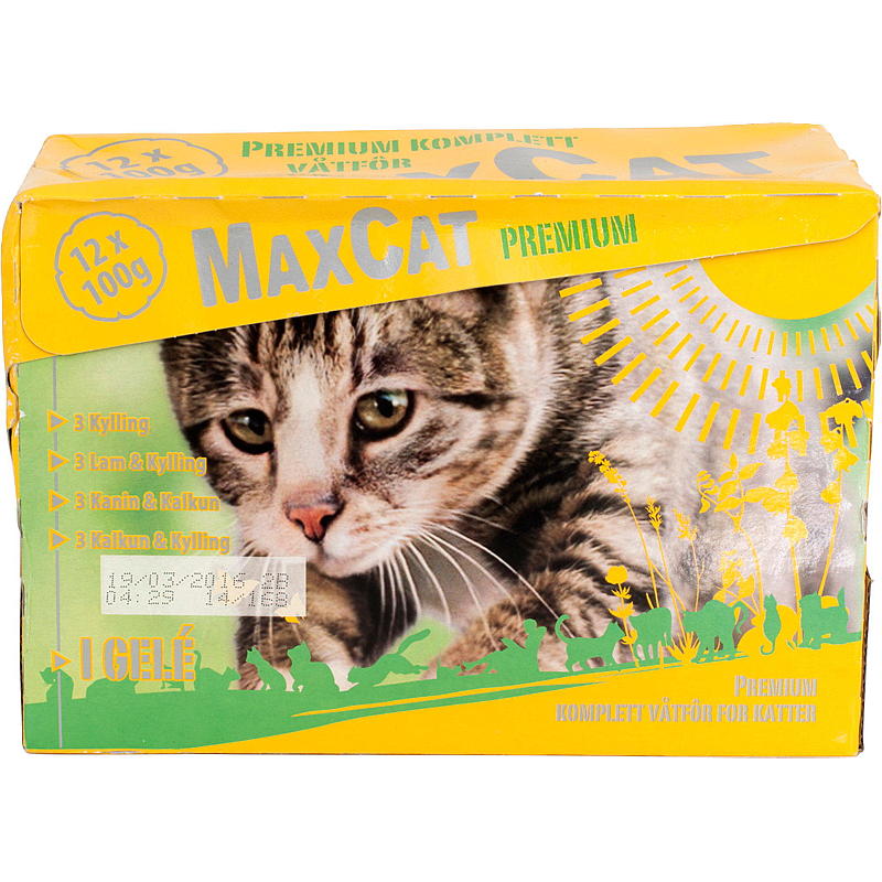 Cibo per gatti MaxCat 12x100 g carne, MaxCat