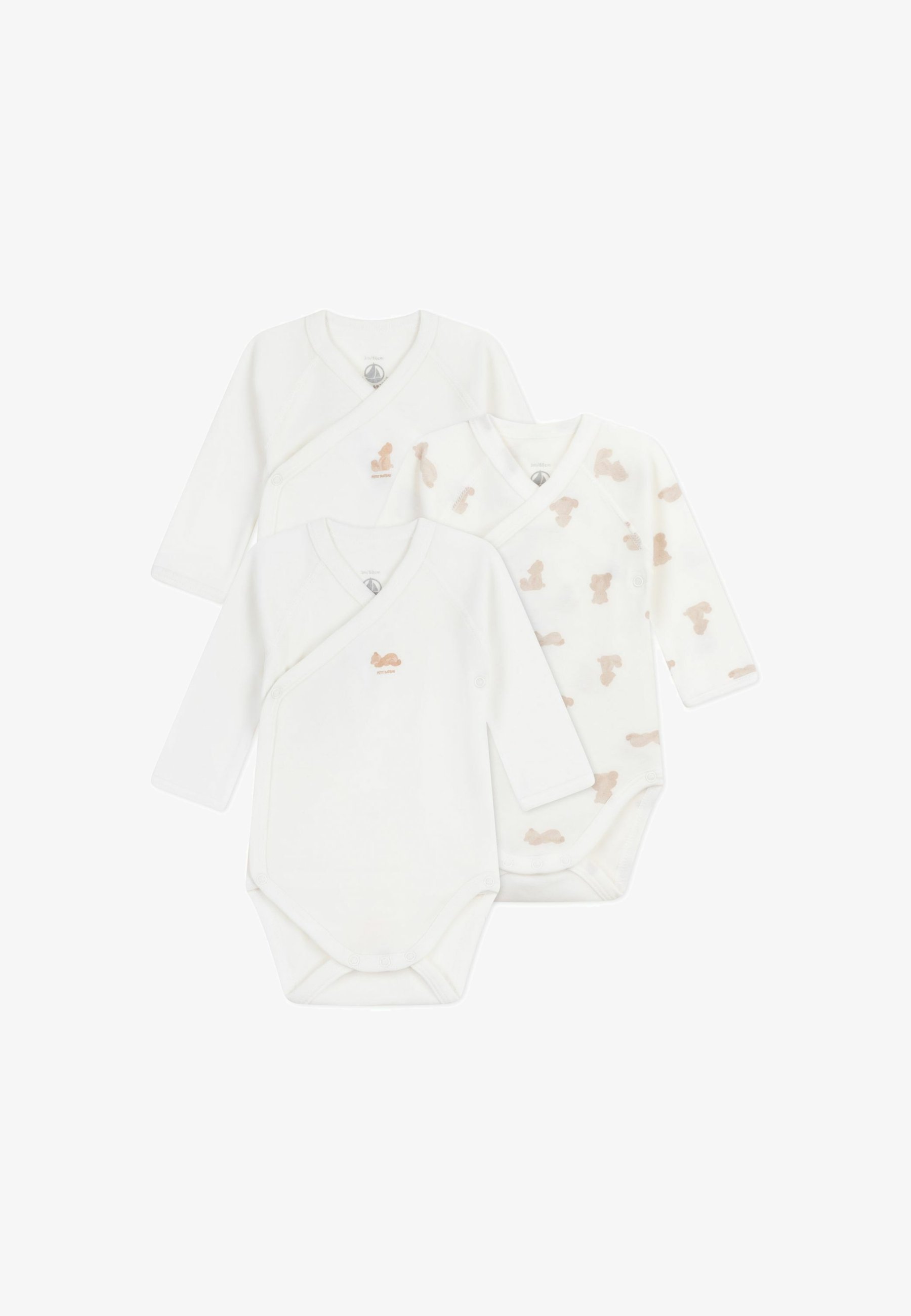 Petit Bateau 3 PACK UNISEX - Body - veelkleurig