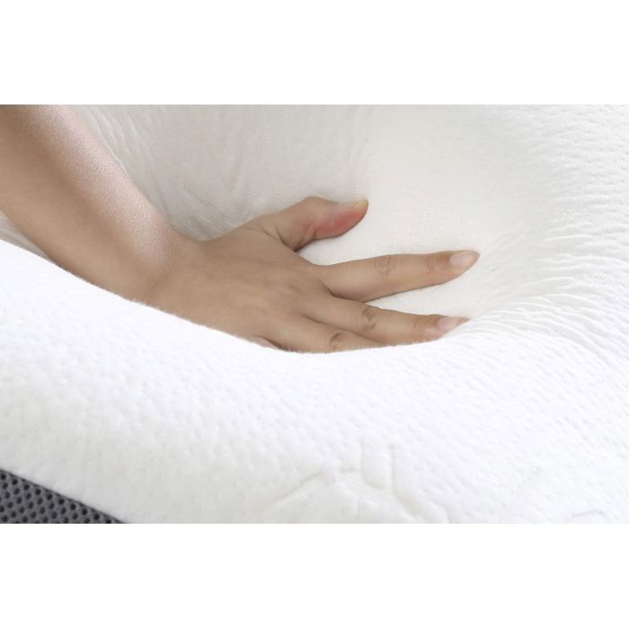 Cuscino in memory foam con base in bambù Herzberg HG3D6040-WHT