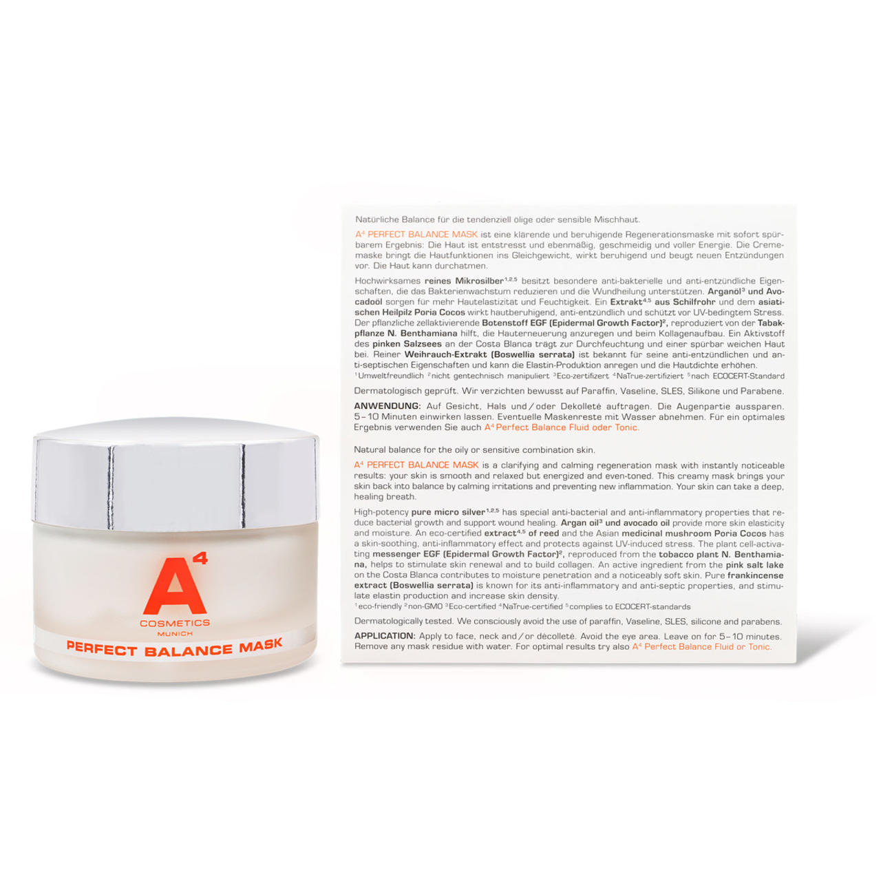 A4 Cosmetics drėkinamoji kaukė „Perfect Balance“ – 50 ml