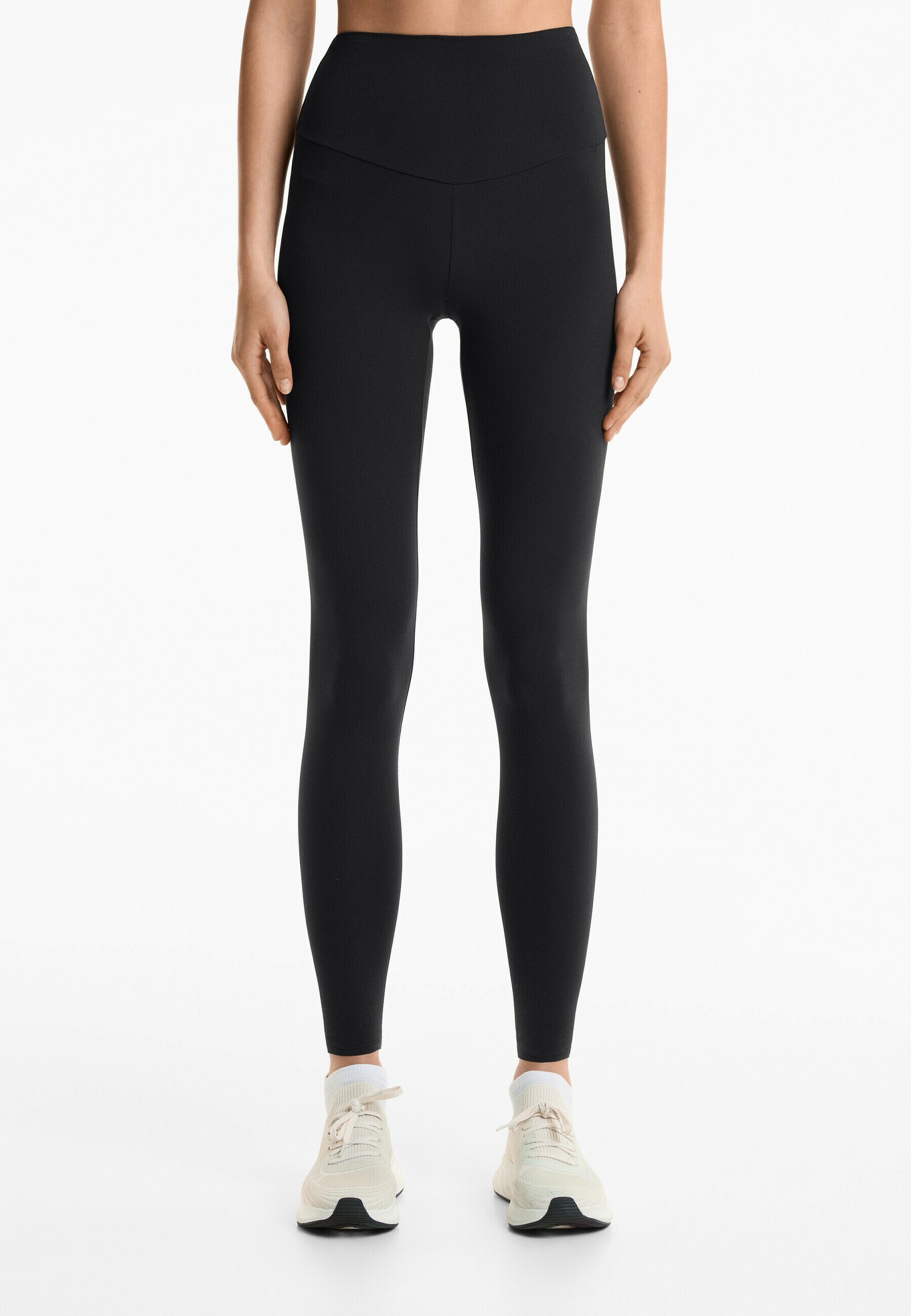 OYSHO COMFORTLUX SUPER HIGH RISE 70 cm VOLLEDIGE LENGTE - Leggings - zwart
