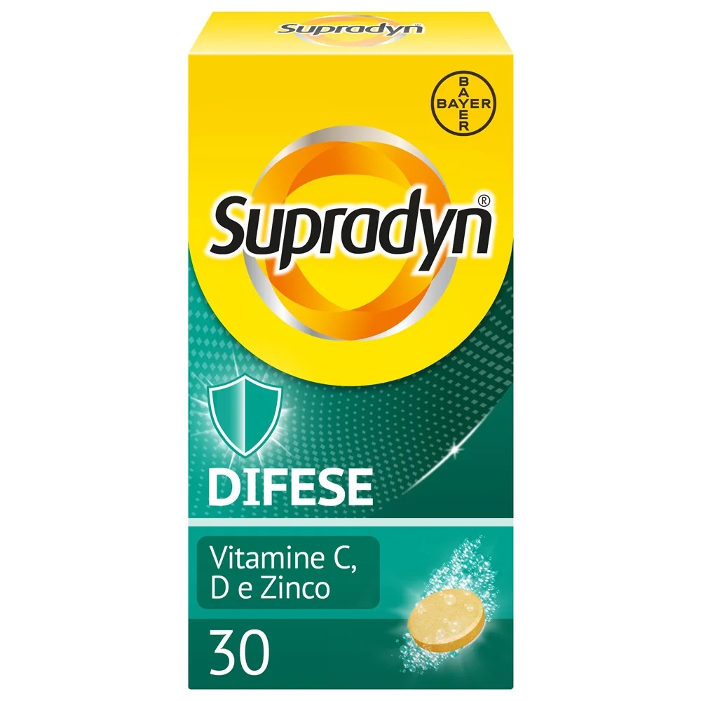 SUPRADYN Supradyn Defenses 30 comprimidos efervescentes Vitaminas C, D e zinco