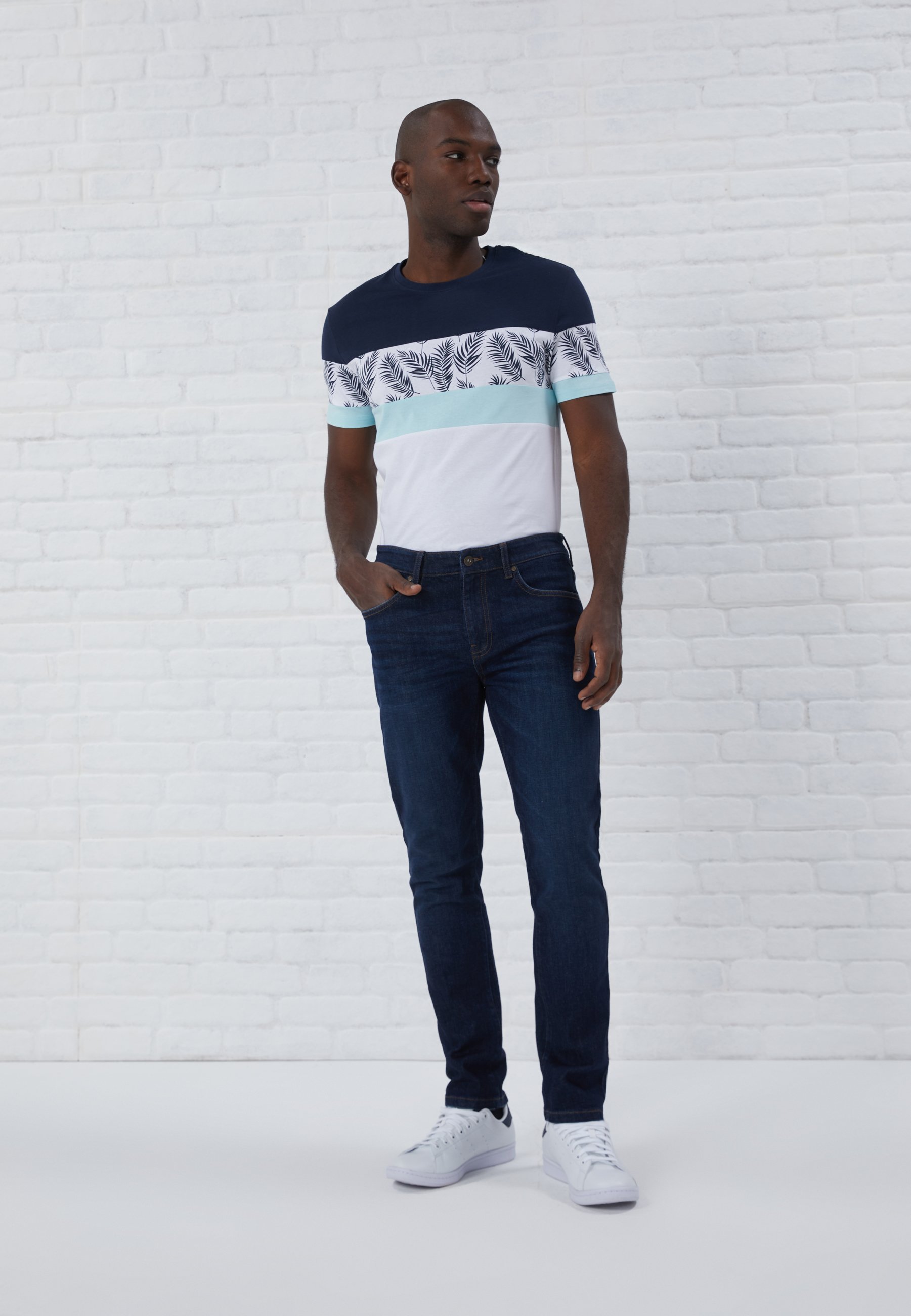 Jean Pier One coupe slim - denim bleu foncé