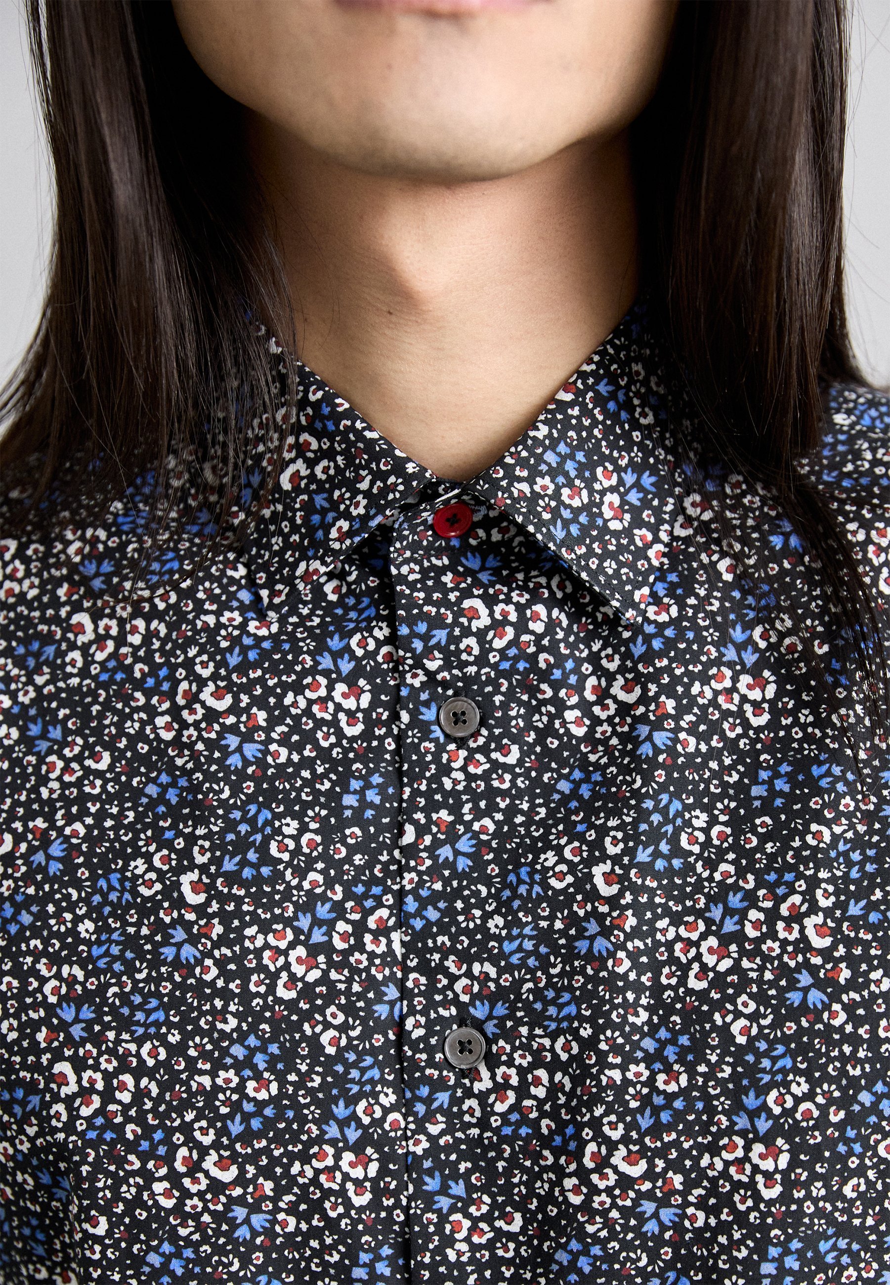 Camicia Paul Smith su misura - blu/rosa