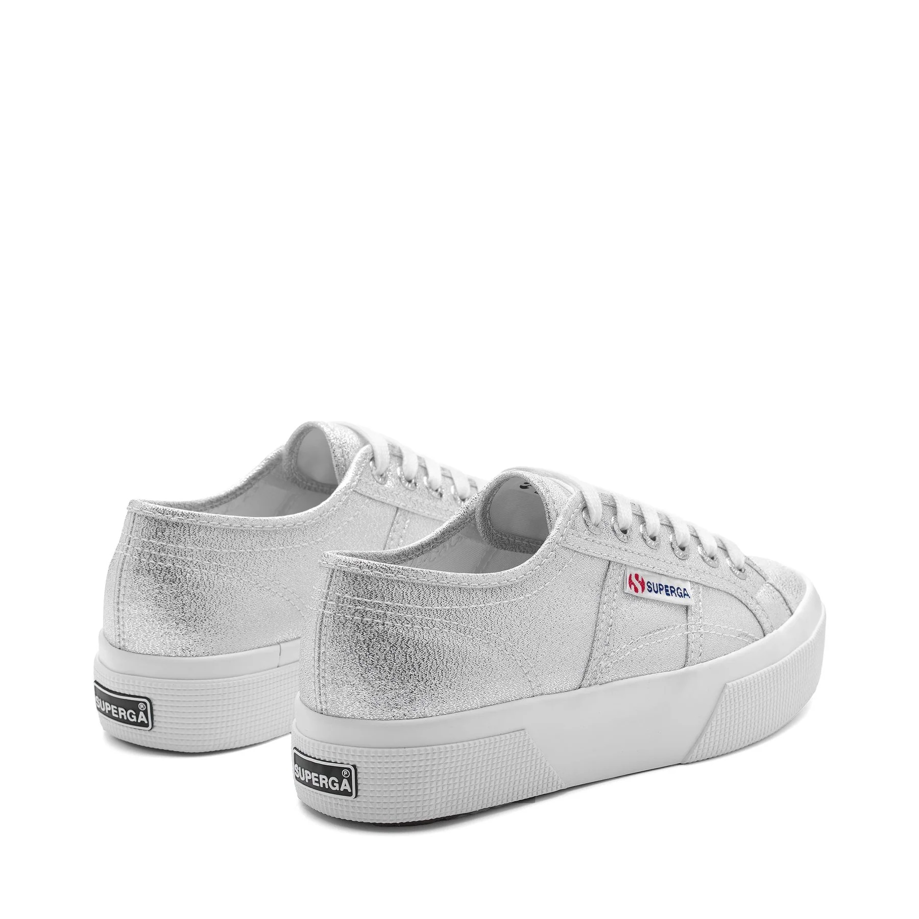 2740 PLATFORM LAME-GREY SILVER