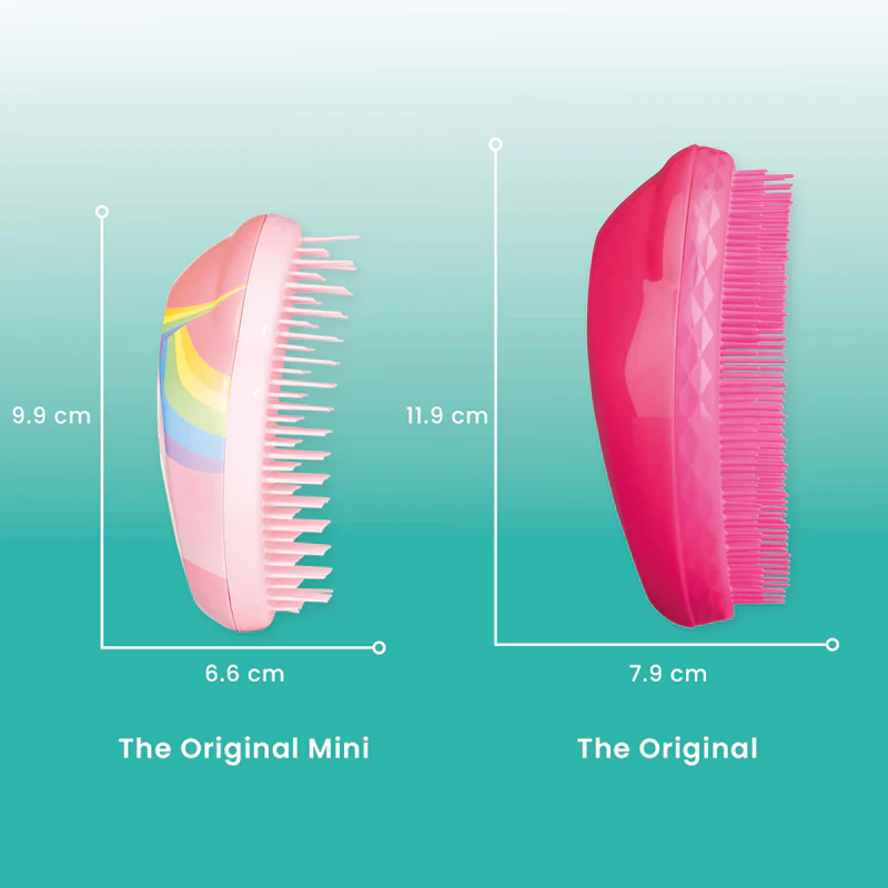 Escova de cabelo Tangle Teezer Mini Millennial Original rosa.