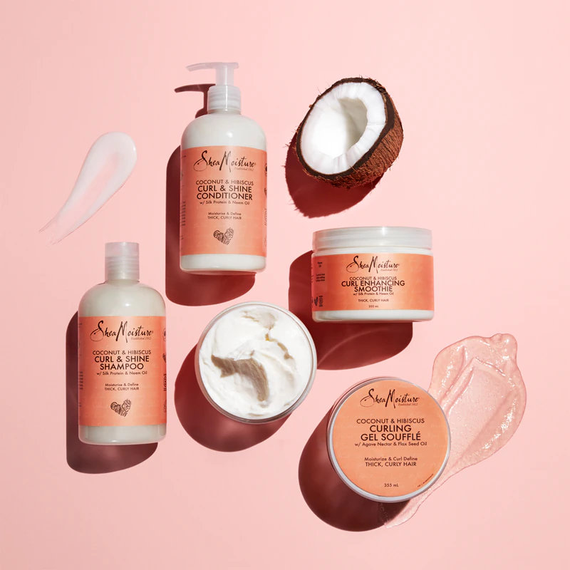 Condicionador Shea Moisture de Coco e Hibisco para Cabelos Cacheados