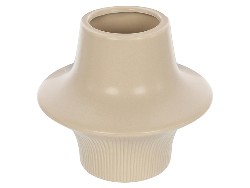 Wazon ceramiczny Piattino 13,5 cm beżowy