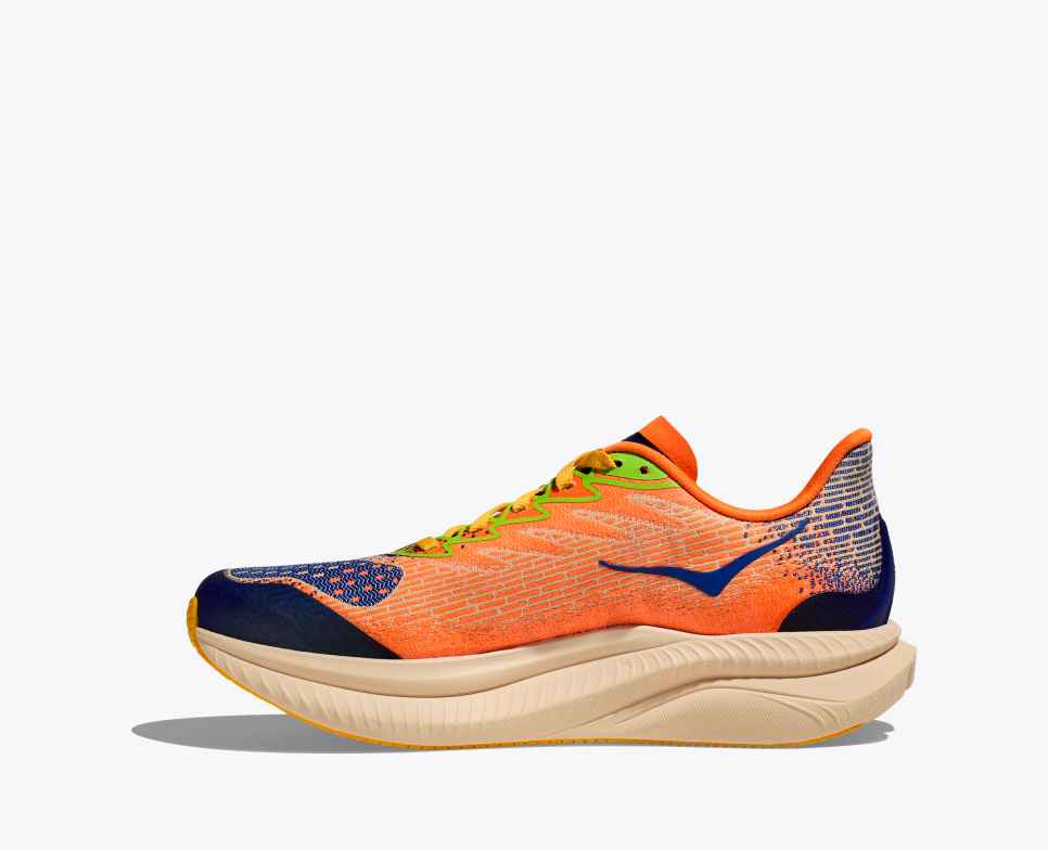 HOKA Mach 6 Bleu outremer / Orange électrique
