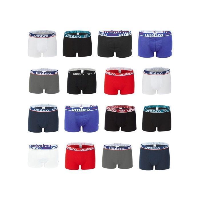 Umbro Surprise Boxershorts, effen katoen, 5-pack voor heren