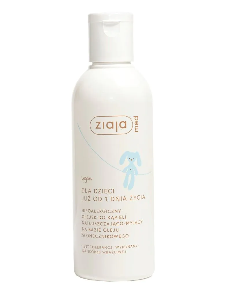 Ziaja Med Hipoalergiczny Kids - olejek do kąpieli, natłuszczająco-myjący 200 ml