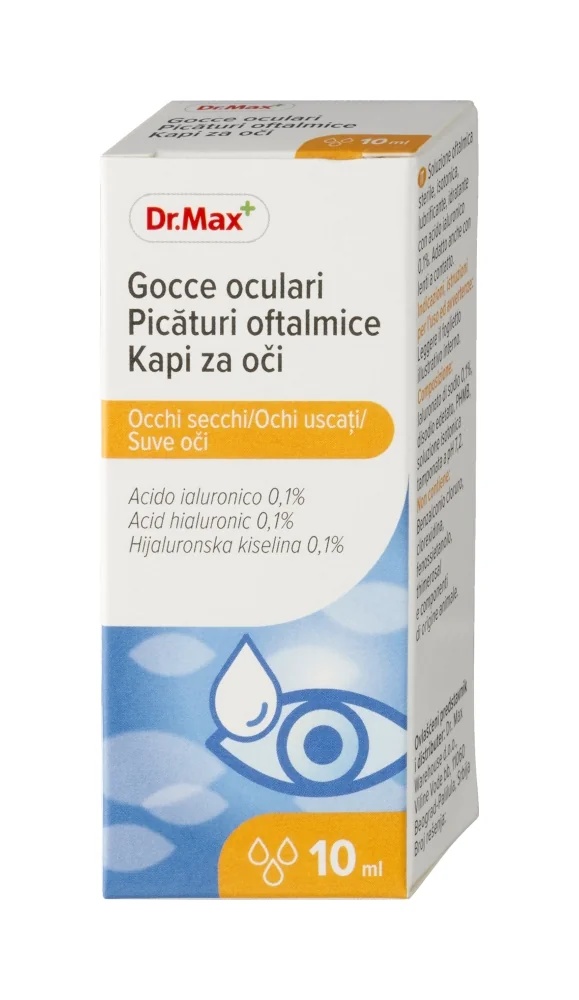 DR. MAX Oogdruppels Dr. Max 0,1% HA, 10 ml