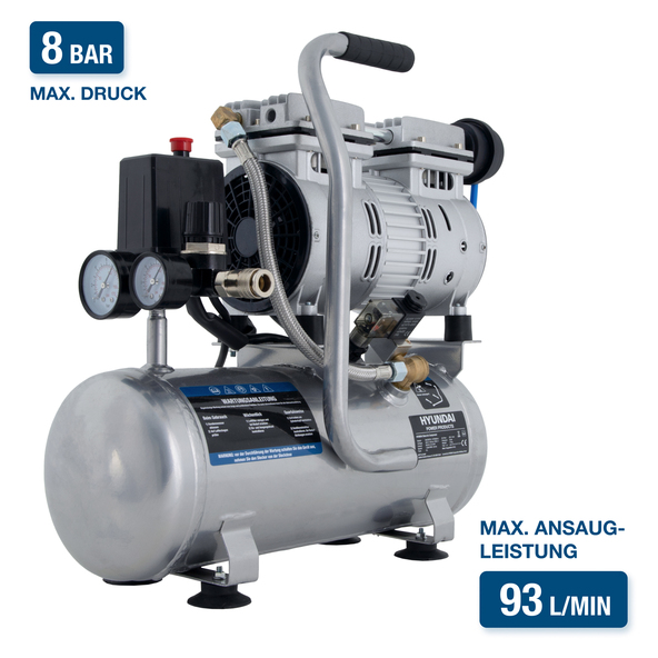 Silent Kompressor SAC55751, 8 bar / 6 l