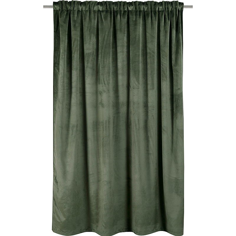 Hjemmegardin 140x160 cm fløyelsgrønn