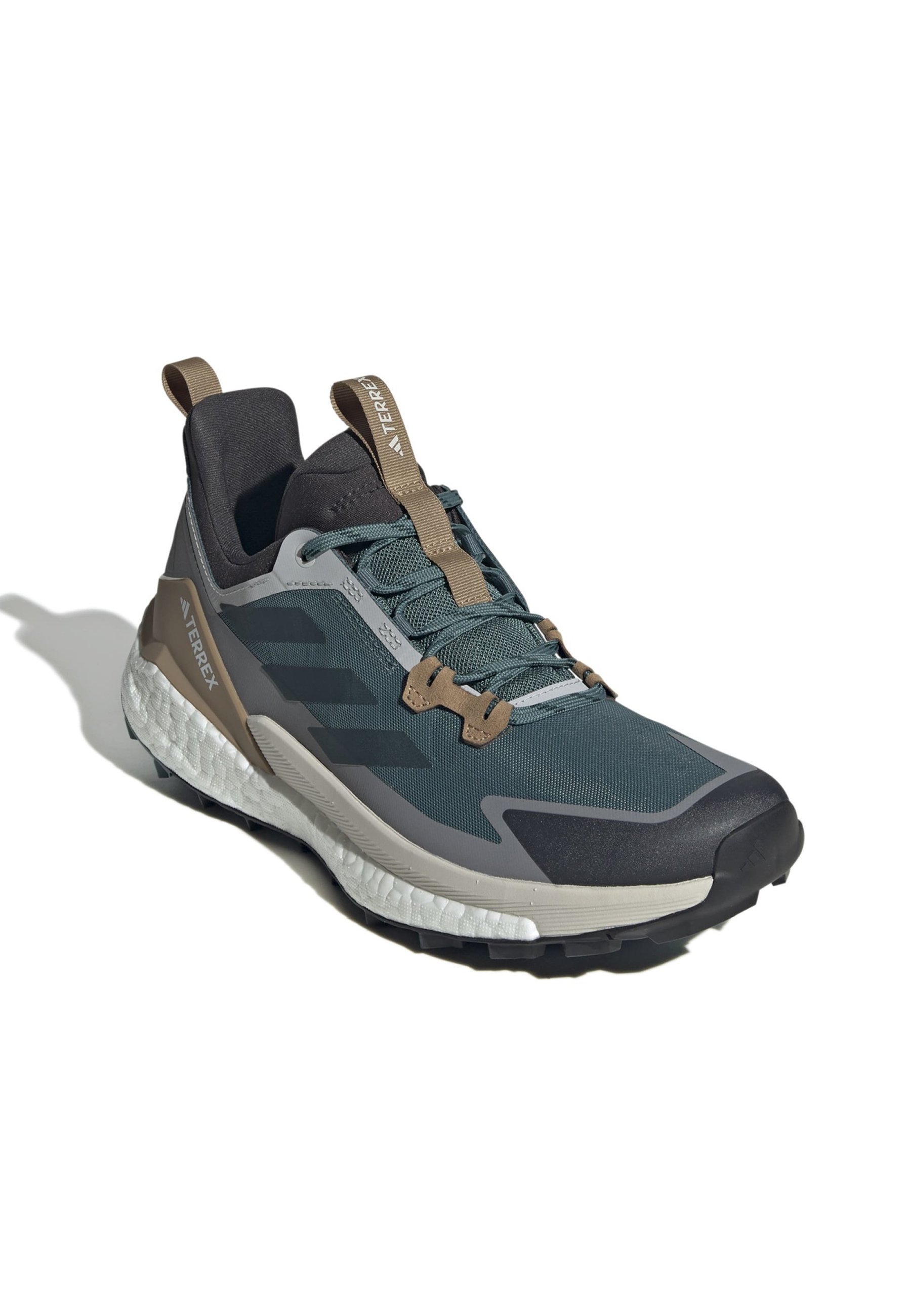Adidas Terrex FREE LOW - Wandelschoenen - tweedehands teal aurora ivy grey three