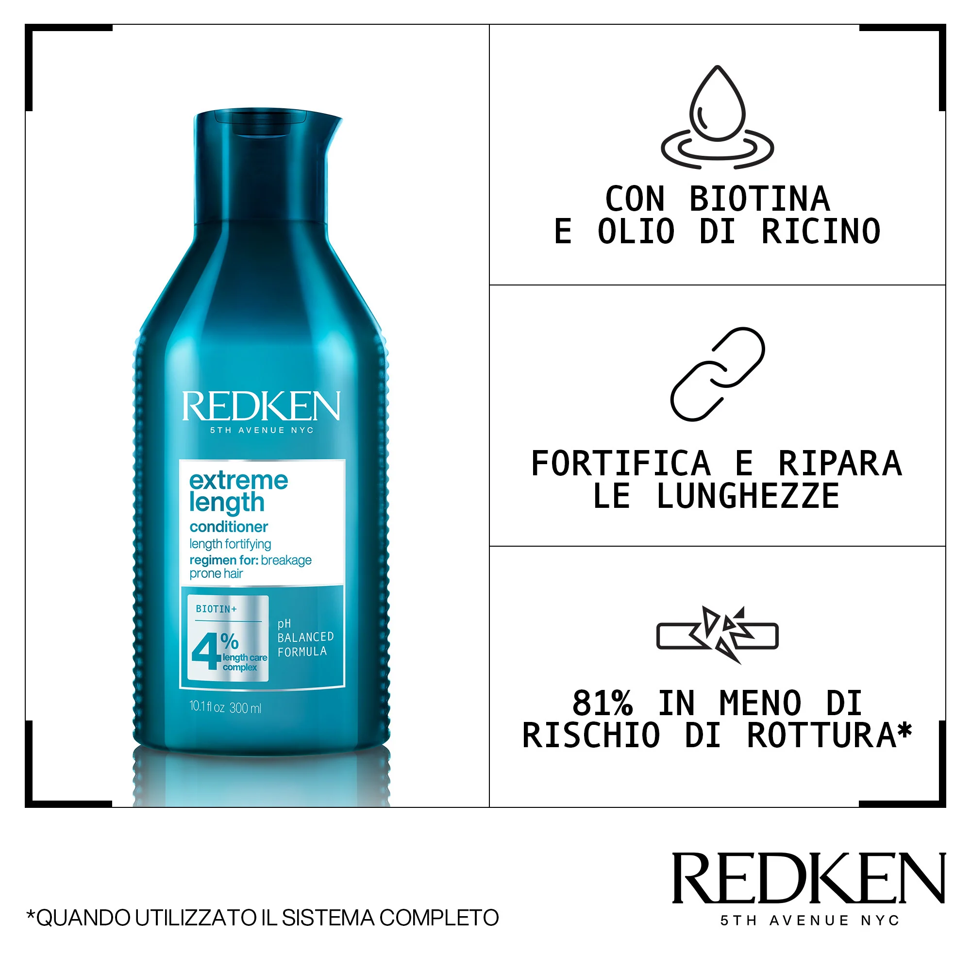Extreme Length Conditioner - Balsamo Rinforzante Capelli, Balsamo Nutriente Capelli