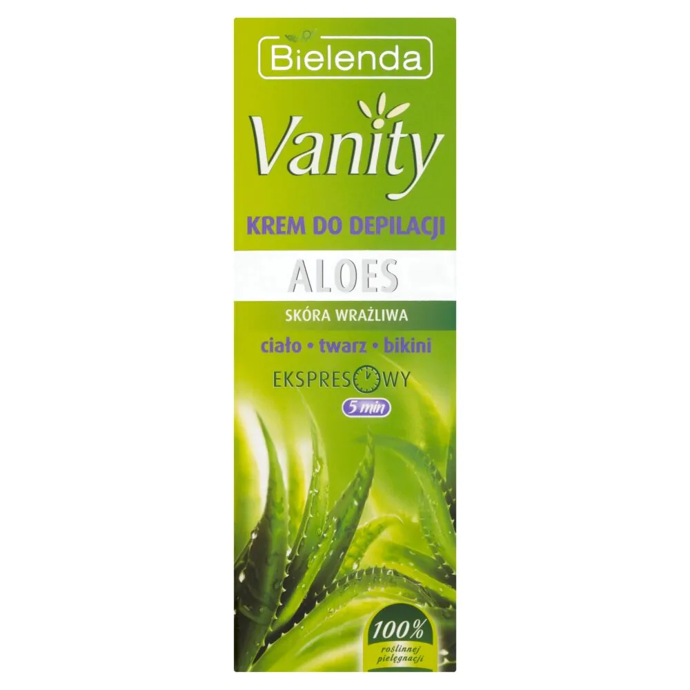 Bielenda Vanity Krem do depilacji ciała, twarzy i okolic bikini Aloes