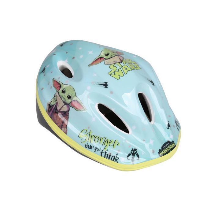 STAR WARS Mandalorian Casque de vélo sécurisé pour garçon, réglable 52-56 cm
