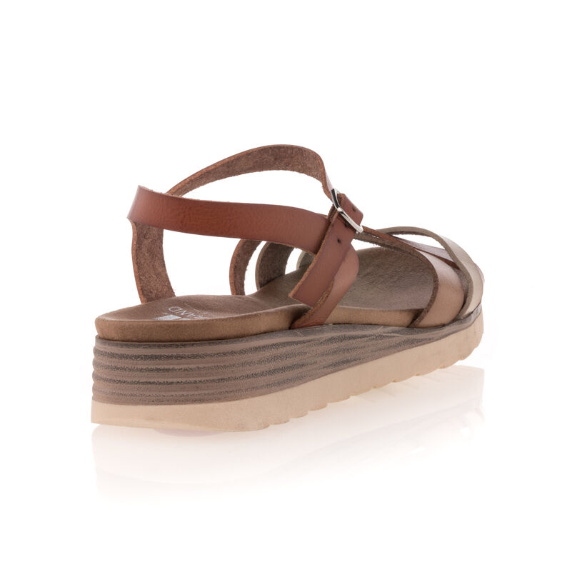 Bruine damessandalen / open teenschoenen