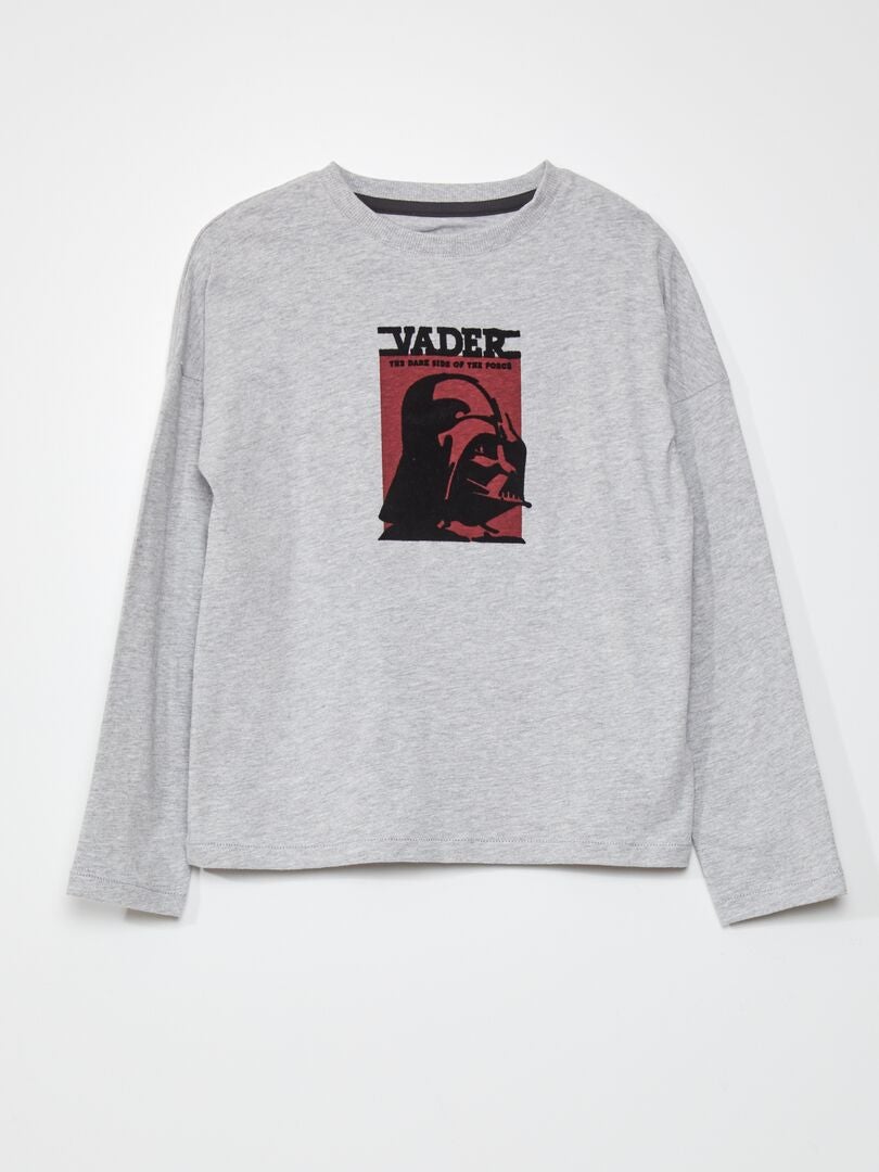 Camiseta de manga comprida Star Wars - Cinza