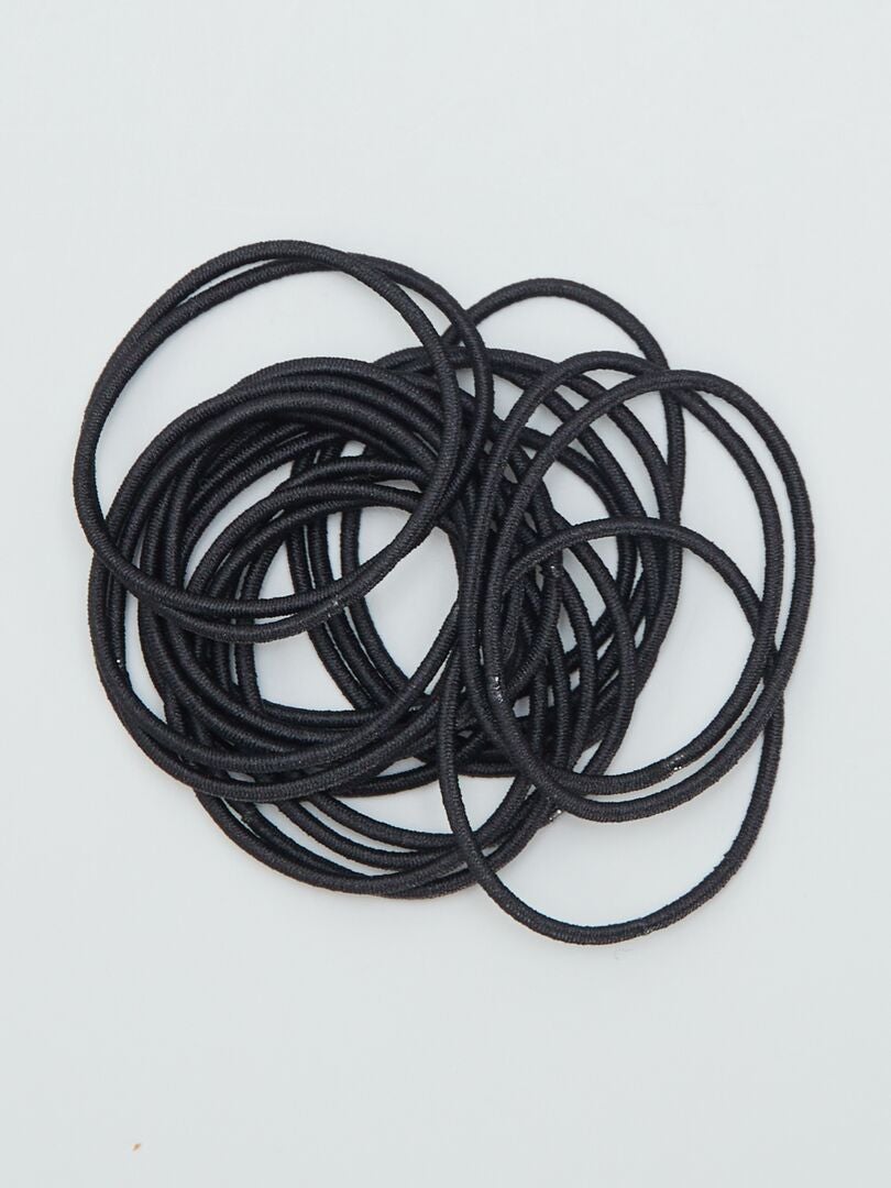 Conjunto de elásticos planos - PRETO