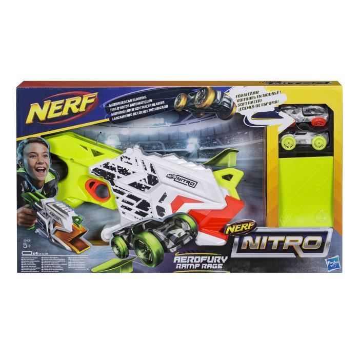 Lanceur de Voitures - NERF - AeroFury Ramp Rage - Multicolore - 2 Voitures - 8 ans et plus