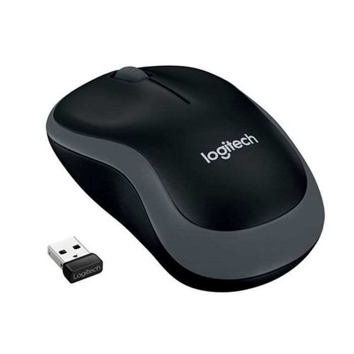 Ratón inalámbrico Logitech M185 - Gris - Ambidiestro